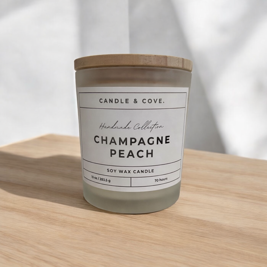 Champagne Peach Candle