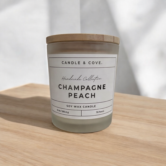 Champagne Peach Candle